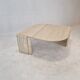 Italian travertine coffee table, 1980's