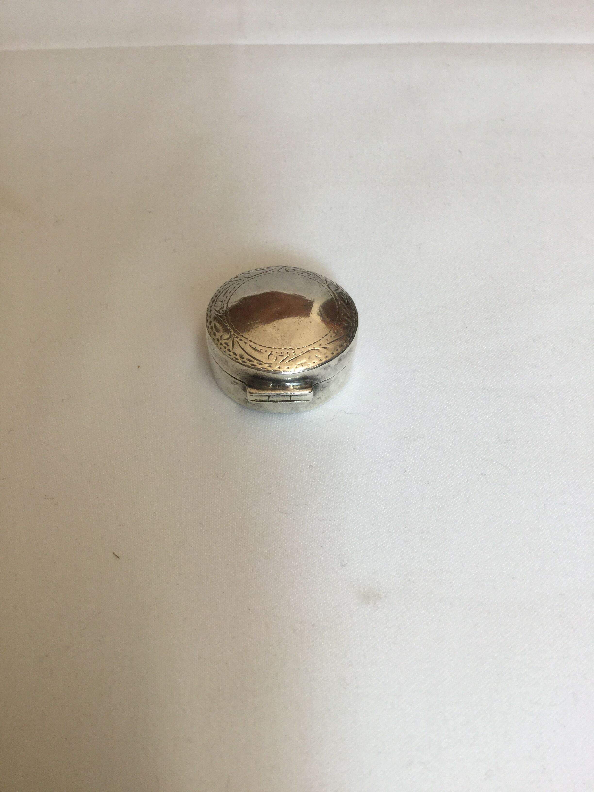 Two silver pills boxes, vintage