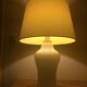 Opaline table lamp 70s space age foot baluster