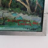 Original Mid Century Swedish Oil on Panel – “London” by Sven Jonsson