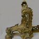 Chenet de style Louis XV en bronze ciselé XX siècle