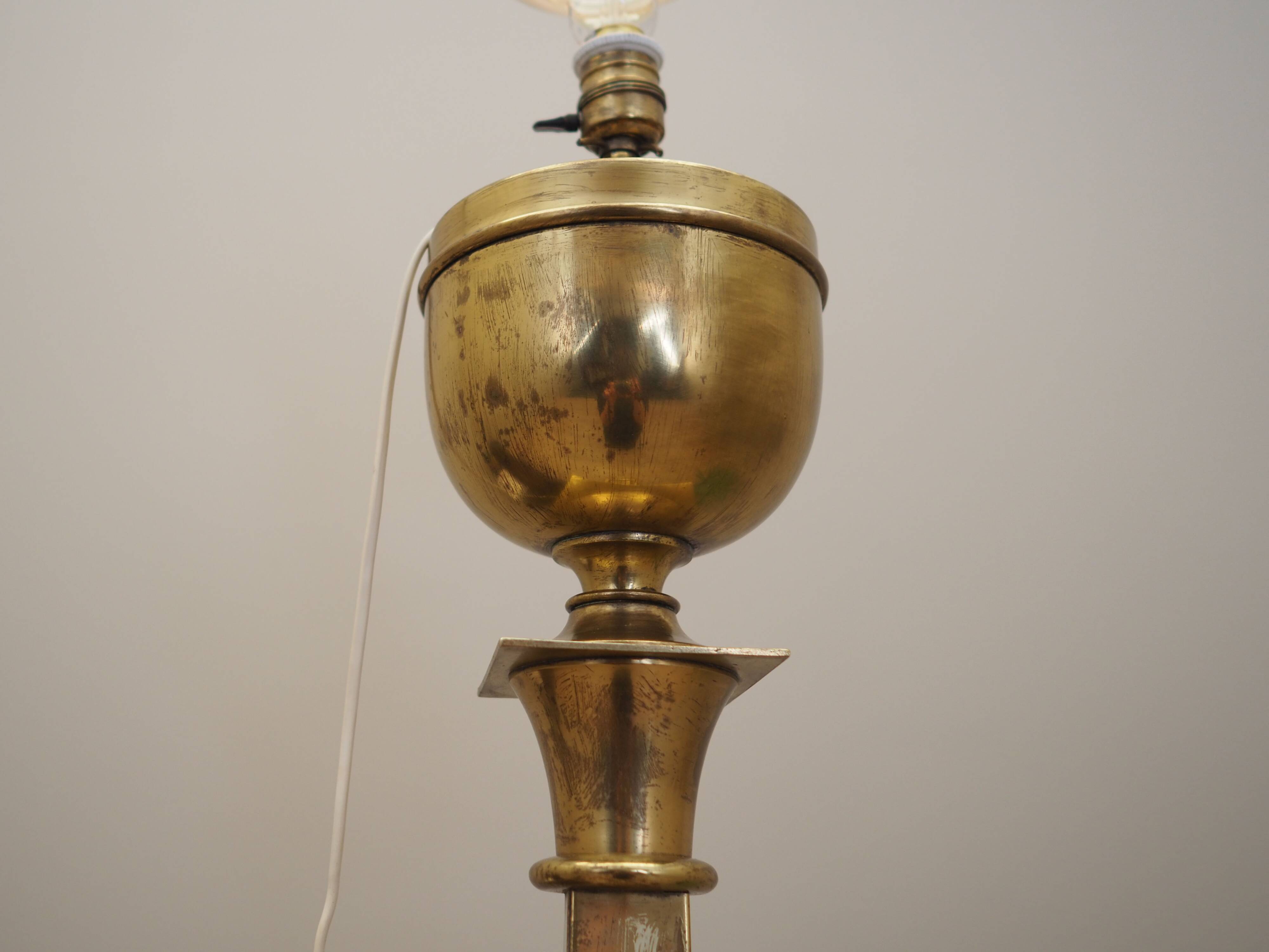 Brass lamp, Danish design, 1960s, production: Denmark