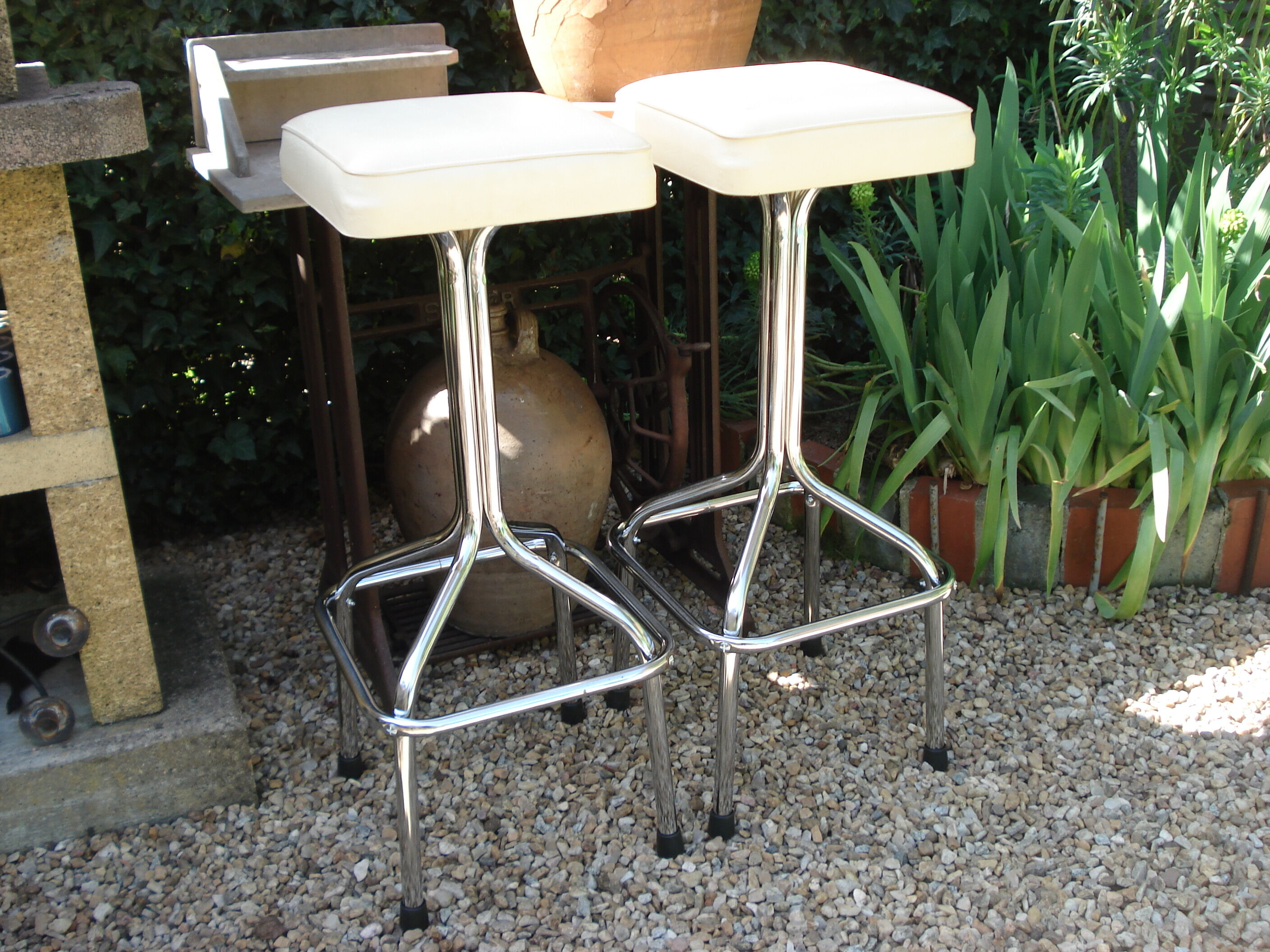 Paire de tabourets de bar vintage 1970
