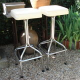 Paire de tabourets de bar vintage 1970