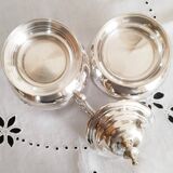Antique Silver Plated Coffee Set and Cups