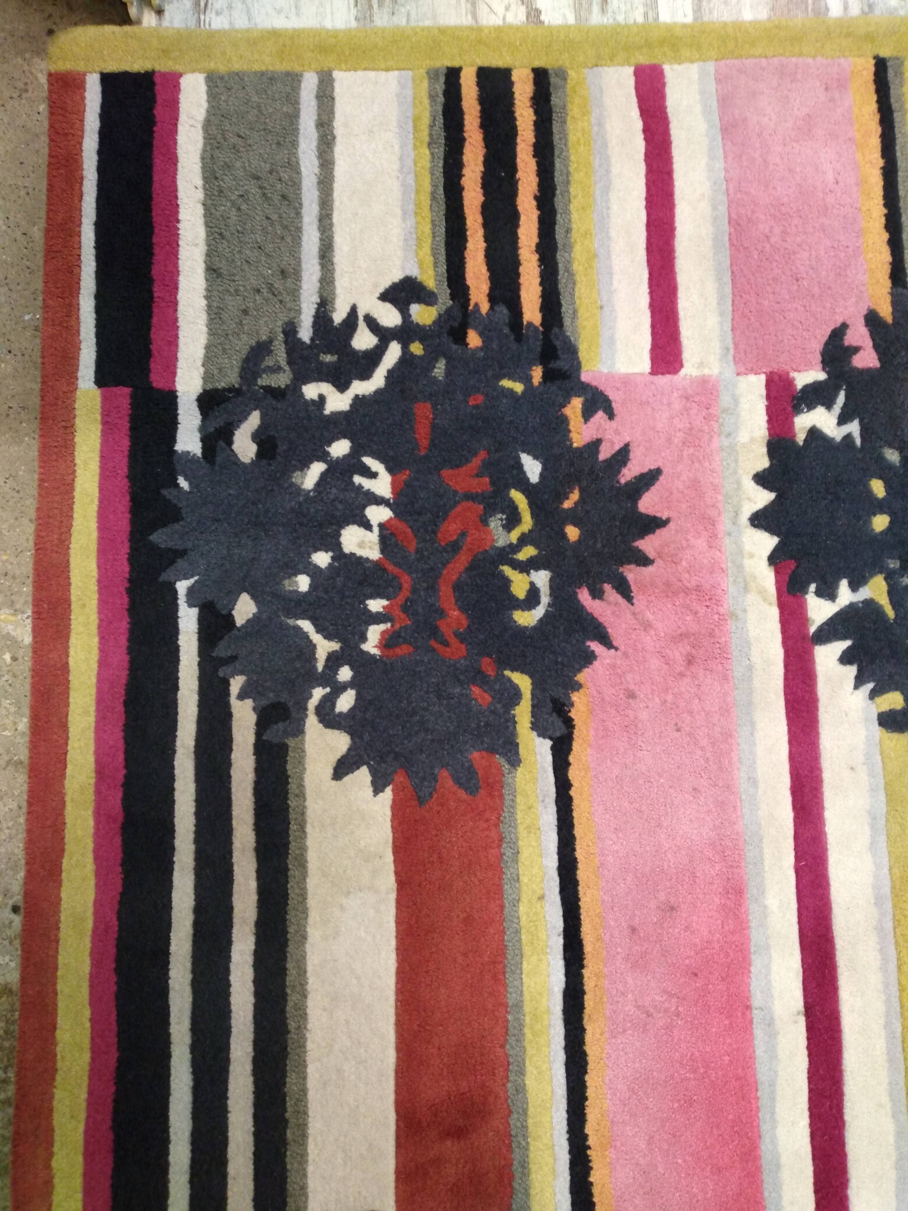 Kenzo rug "red pigalle" vintage