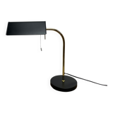 Black table lamp, Solken, 70's