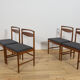 Mid-Century Model 9513 Dining Chairs by Tom Robertson for A.H. McIntosh & Co., United Kingdom, 1970s, Set of 4