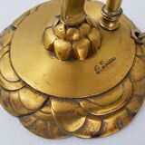 Art Deco lamp by P. Lucas in bronze