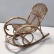 Pair of Postmodern Bamboo Children Rocking Chairs Ascribable to Vittorio Bonacina