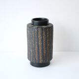 Mid-century modern Scandinavian brutalist pottery vase by Mari Simmulson for Upsala Ekeby, 1970s