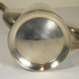 Silver-plated metal coffee pot and milk jug