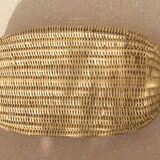 Old wicker laundry basket