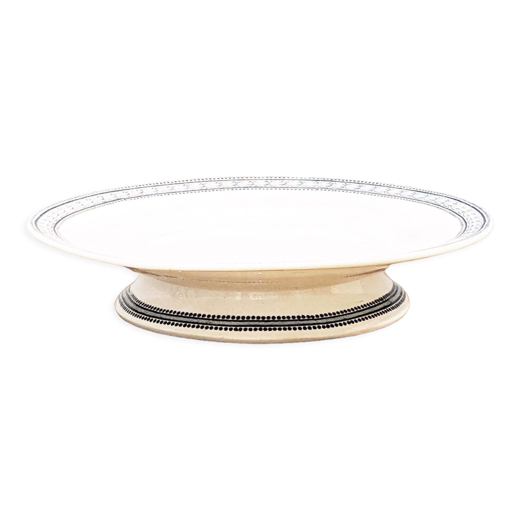 Dessert plate, St Amand & Hamage shower foot