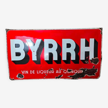 Enamelled plate byrrh