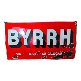 Enamelled plate byrrh