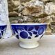 Petits bols anciens Badonviller décor bleu cobalt