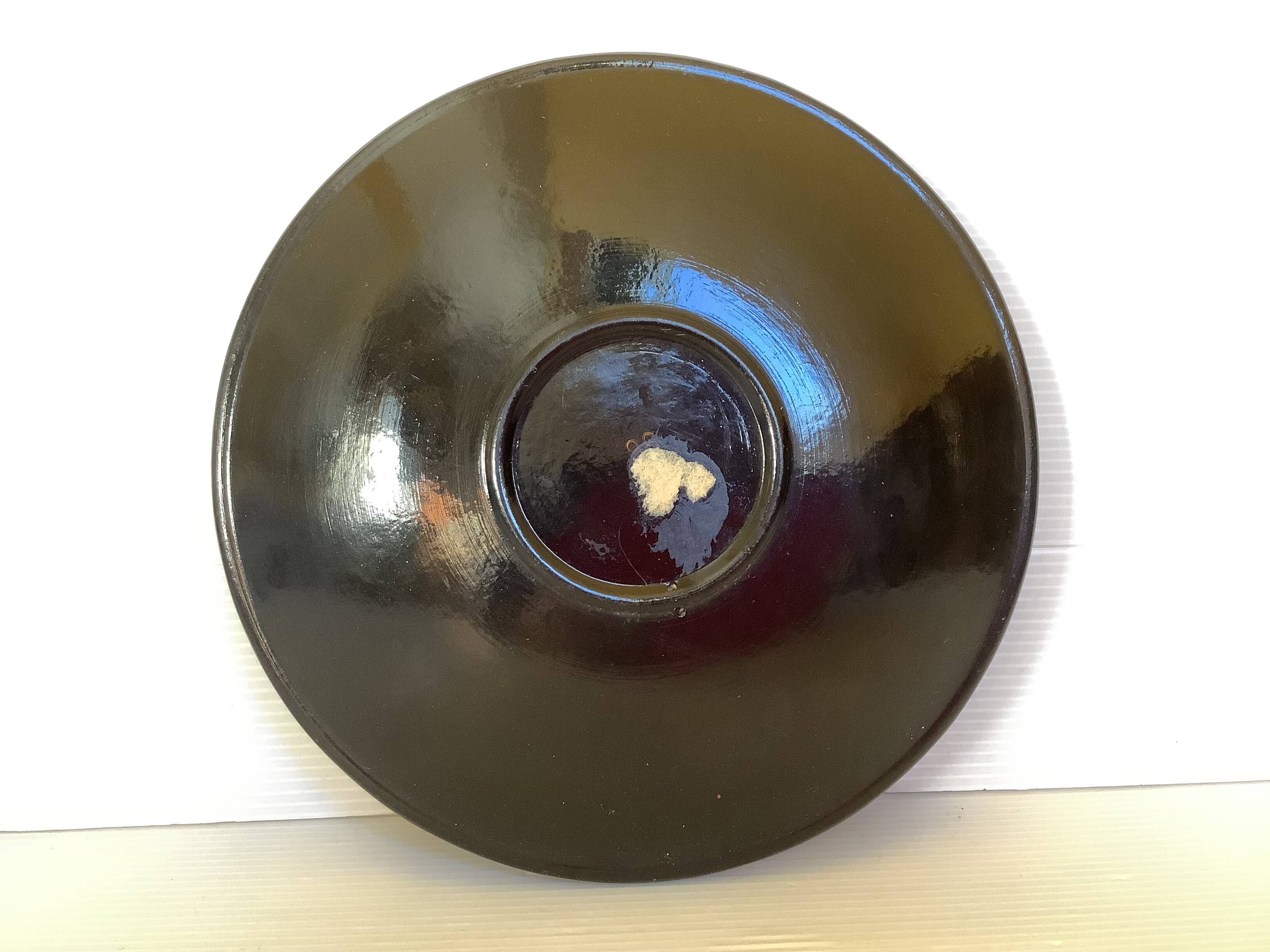 Russian hand decorated flower plate