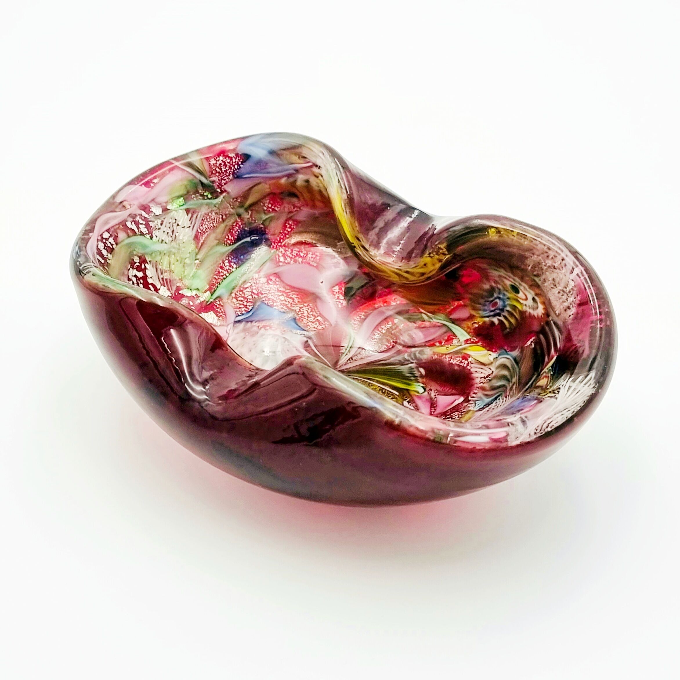 Vintage Murano Glass Bowl by Dino Martens for Aureliano Toso, 1950s