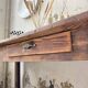 Drapery console table in pine