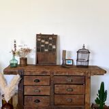 Old wooden workbench