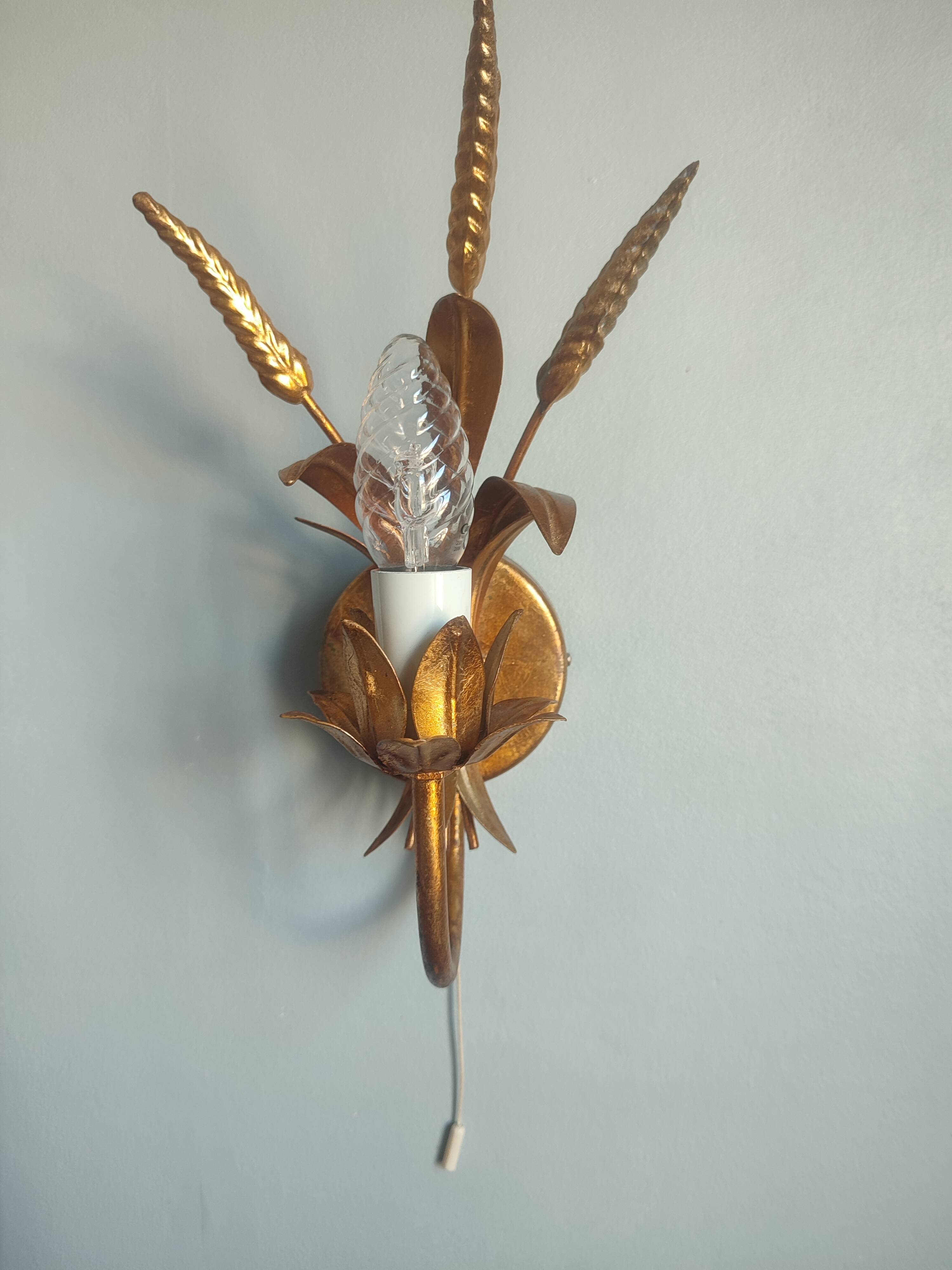 Pair of vintage Italian Hollywood Regency style sconces