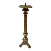 Church candlestick, lion's feet, nineteenth century