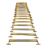 Set of 17 Art Deco Brass Door Bars