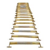 Set of 17 Art Deco Brass Door Bars