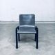 Postmodern Leather Dining Chairs, Italy, 1980s, Set of 4