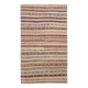 Red & Cream Striped Kilim Rug, 150x260Cm