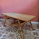 Vintage rattan coffee table