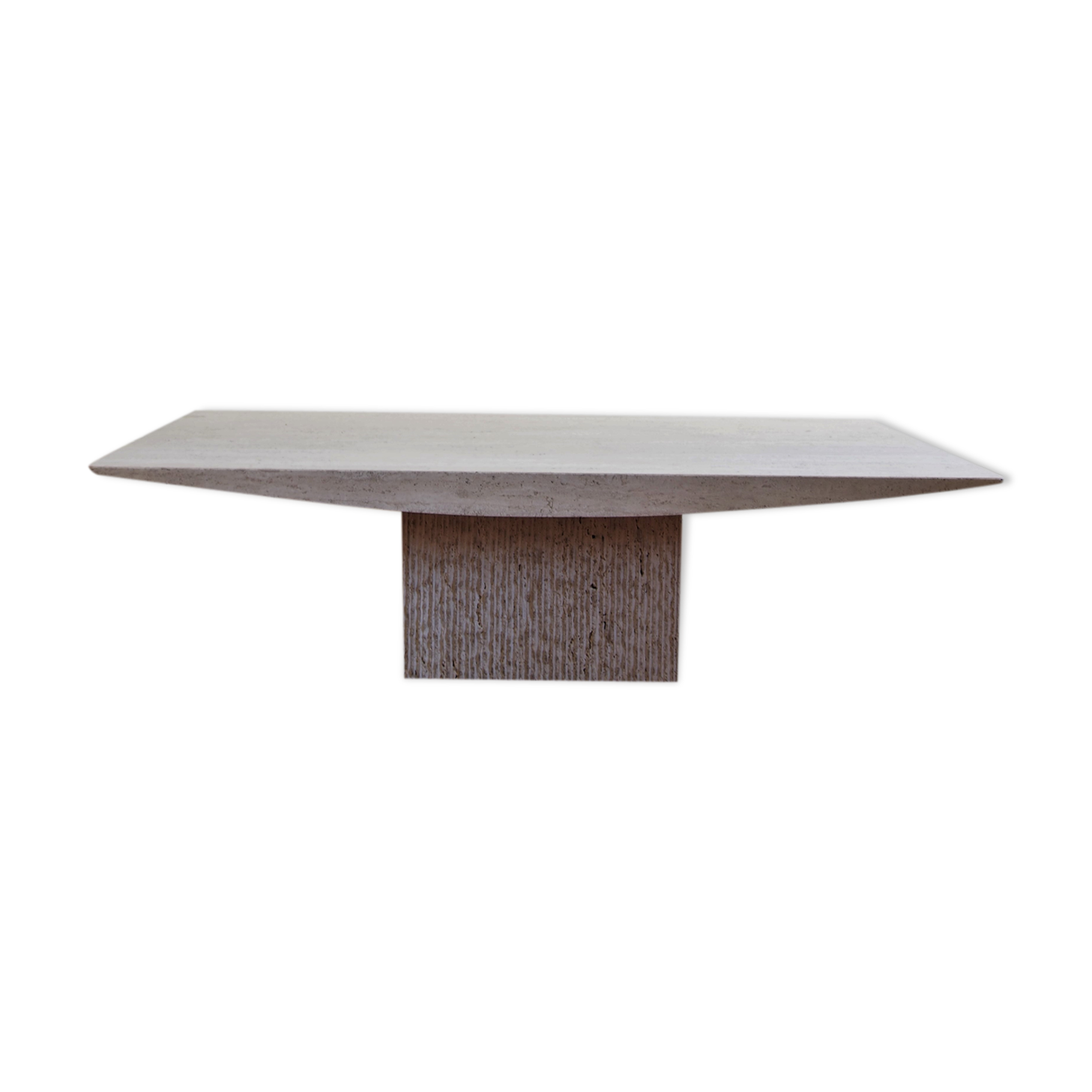 Travertine coffee table, 1980s