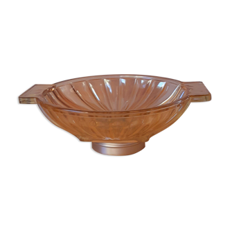 Smoked pink art deco cut