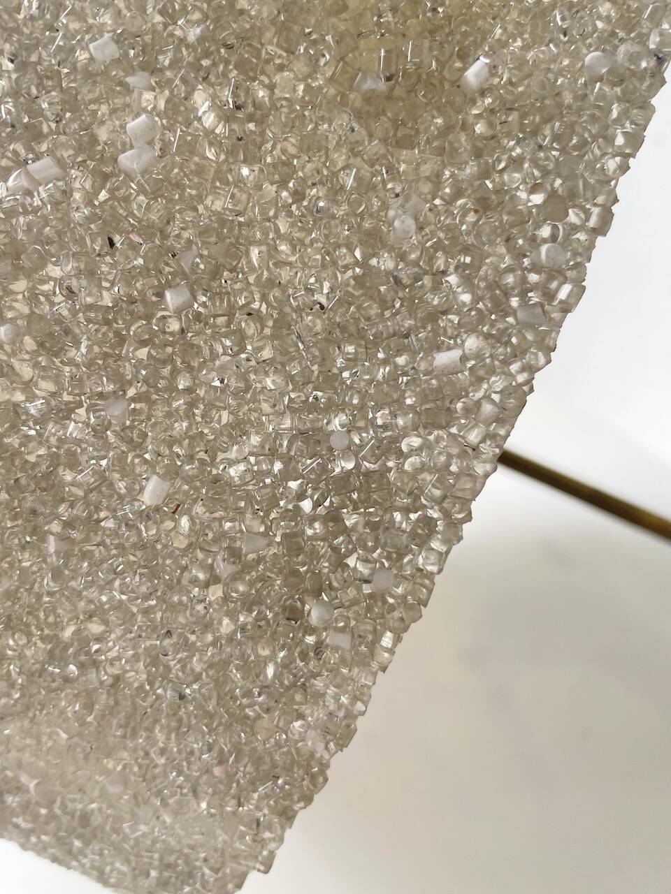 70s granite Perspex pendant light