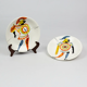 Assiette au guerrier antique — Roger Capron, Vallauris, vers 1955–1960