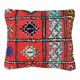 Red Berber cushion in Boujad style