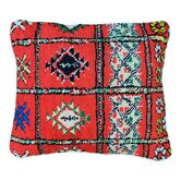 Red Berber cushion in Boujad style