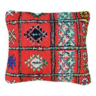 Coussin berbère rouge style boujad
