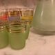 Old carafe + glasses service