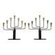 Pair of Seven-Candle Candelabras — Gunnar Ander for Ystad-Metall, Sweden, 1960s