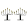 Pair of Seven-Candle Candelabras — Gunnar Ander for Ystad-Metall, Sweden, 1960s