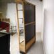 Art deco showcase cerused oak