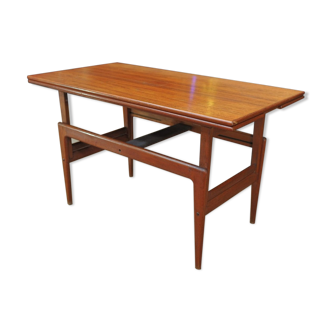 Table de salle à manger extensible en teck de Samcom 1960s