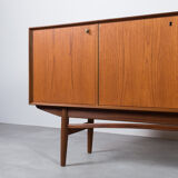 Midcentury Teak Sideboard, Norway, 1960s, Gustav Bahus Style, Fully Restore