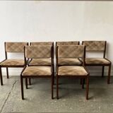 1960’s mid century G Plan dining table with 6 matching dining chairs