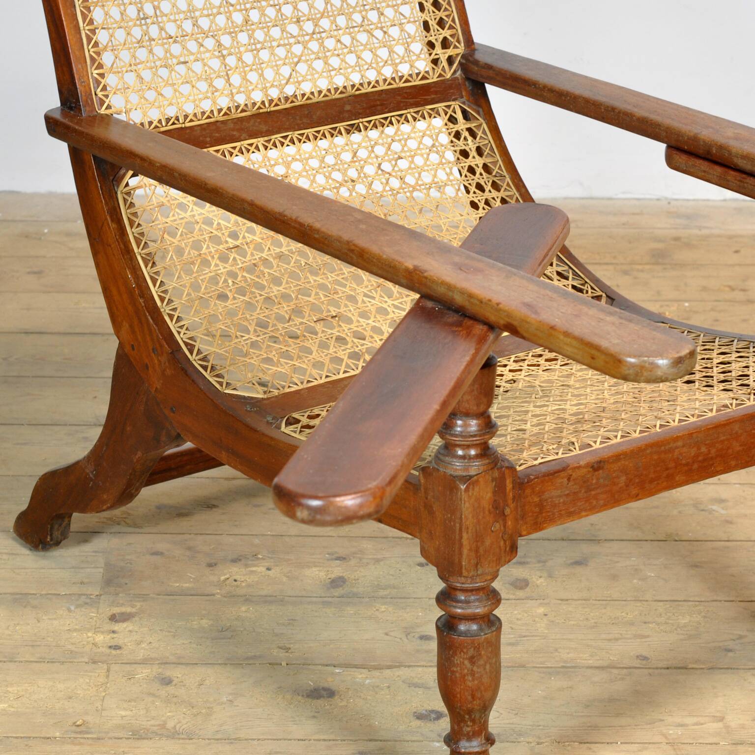 Chaise de plantation indonésienne coloniale hollandaise, vers 1920