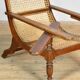 Chaise de plantation indonésienne coloniale hollandaise, vers 1920