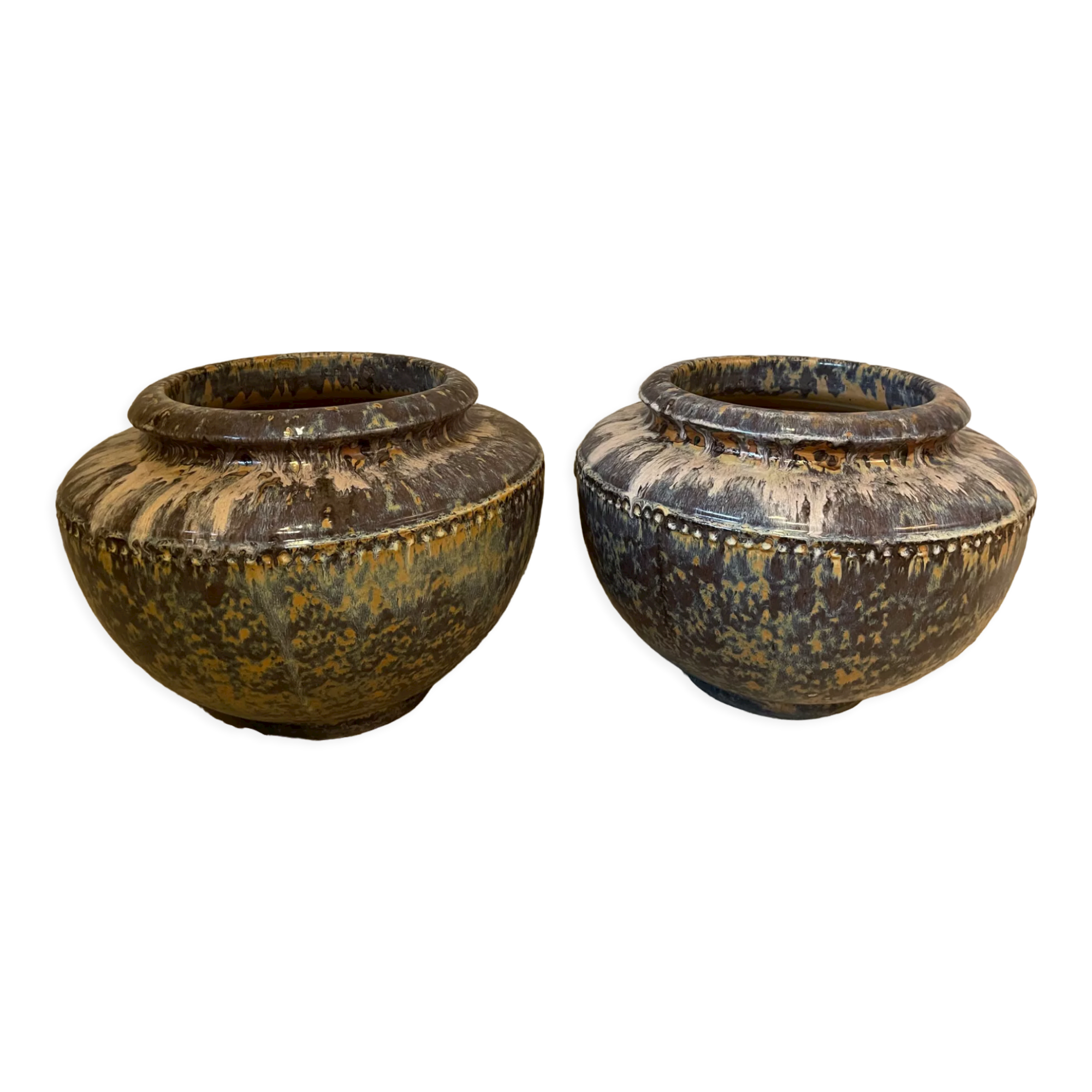 Pair of ceramic pots