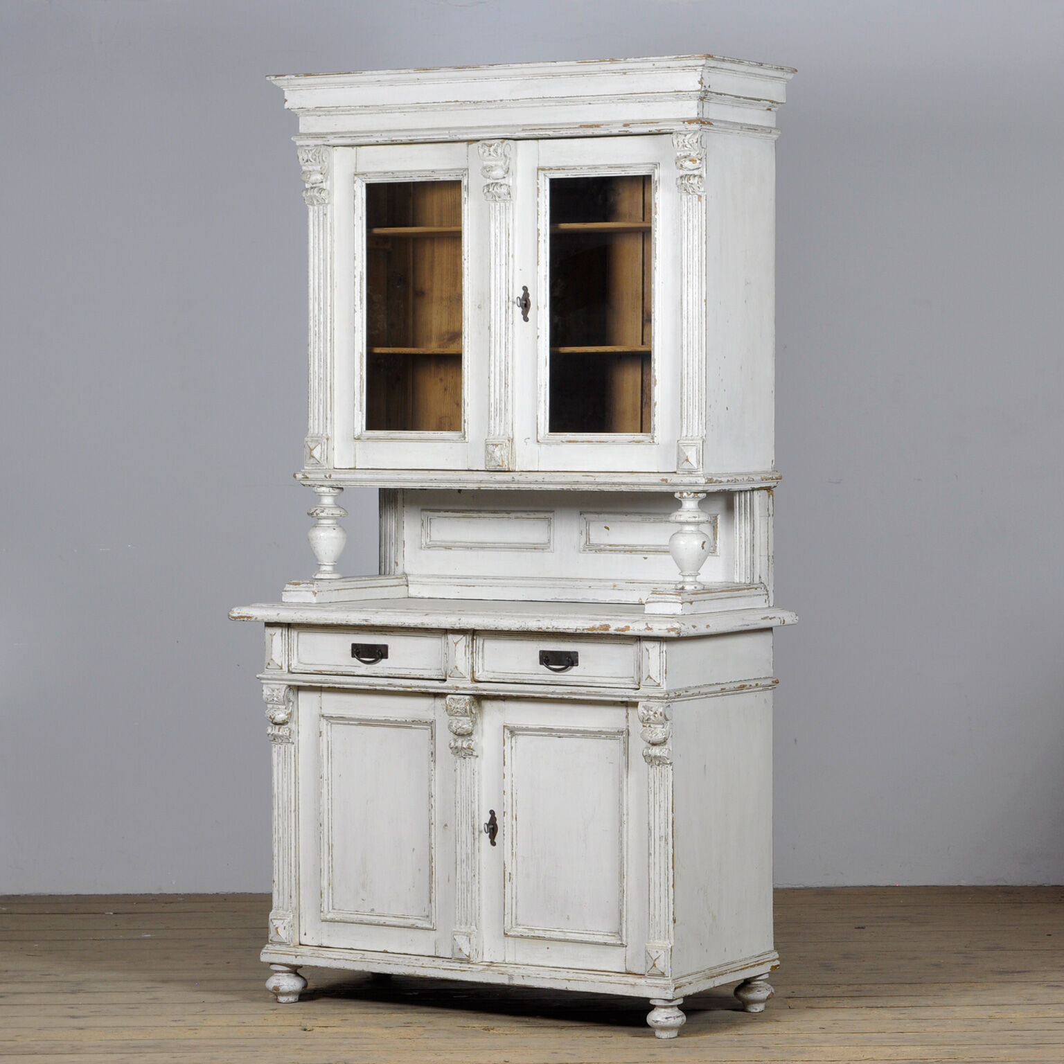 Solid Pine Kitchen Cupboard, 1920's